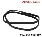 Ιμάντας ραβδωτός πλυντηρίου ρούχων 1252 J5 Ιμάντας ραβδωτός πλυντηρίου ρούχων 1252 J5  00439491